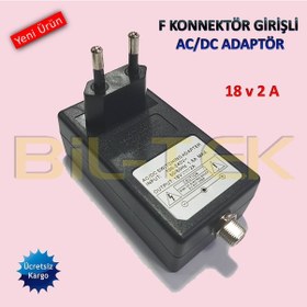 Resim F Konnektör Girişli Ac/Dc Adaptör - 18 Volt 2 Amper 