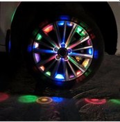 Resim 4 Modu 12 Led Araba Oto Güneş Enerjisi Flaş Jant Lastik Işık Lambası Dekorasyon 1 Pc 