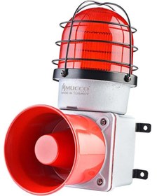 Resim evimdeyokyok Snt-e12513-d E125 Serisi Endüstriyel Işıklı Ikaz Sireni 12-30v/dc Tdrtr 