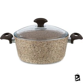 Resim Falez Creamy Granit 24*11 cm Derin Tencere 