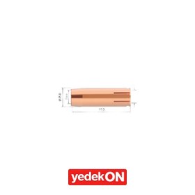 Resim Magmaweld Nozul Lava Mıg 65w Ø17-q25-l77.5 Mm Konik 3 Adet/paket 