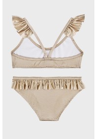 Resim Slipstop Zelma Gold Junior Desenli Upf 50+ Korumalı Çabuk Kuruyan Bikini Kız Çocuk Bikini Sb2614000608 Altın 