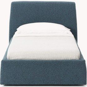 Resim Swift Tek Kişilik Karyola Gri Mavi Bukle - 120x200 cm 