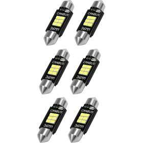 Resim CelestialCo 6x Son Derece Parlak 400 Lümen 3020 Yonga Seti Kanbus Hatasız LED Ampuller Iç Araba Işıkları Için Plaka Plakası (Yurt Dışından) 