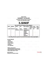 Resim 3.Sınıf Tüm Dersler Soru Bankası + Yaprak Test Set Element 
