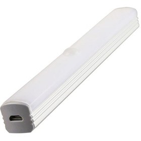 Resim Xiyyadms Led Uzun Işık 210mm Beyaz Işık, Usb Şarjlı, Vücut Algılama, Manyetik & Deliksiz Montaj, 3 Işık Modu, Dolap/banyo/yatak Odası Için 