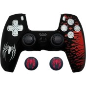 Resim Ps5 Dualsense Spider-Man Koruyucu Silikon Kılıf + Analog Silikon Koruyucu 