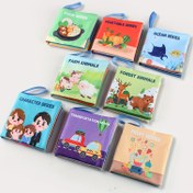 Resim 8 Adet/takım Bebek Erken Eğitim Kumaş Kitap Oyuncakları, Yırtılmaya Dayanıklı Ve Çiğnenebilir, Bebek Erken Eğitim Bilişsel Aktiviteleri Için Uygun 
