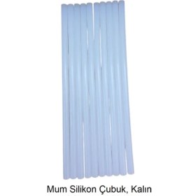 Resim Silikon Mum Çubuk, Kalın 11,2 x 300 mm (10 Adet) 
