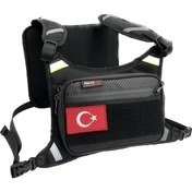 Resim motosergen Forte gt Xbyc 70439 Motosiklet Göğüs Çantası Reflektif Çanta Siyah 