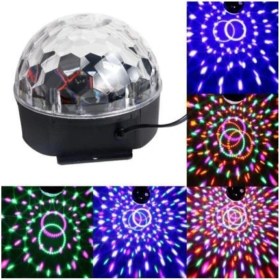 Resim Çerçici Kumandalı Kristal LED Rgb Disko Topu 