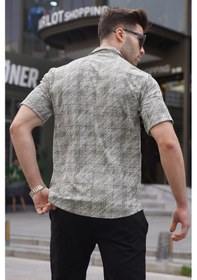 Resim Erkek Mint Yeşili Klasik Yaka Regular Fit Kısa Kollu Gömlek 5583 Mint Yeşili 