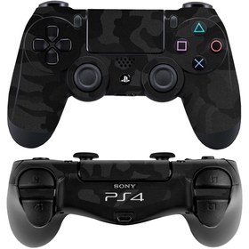 Resim Papscover Ps4 Dualshock Kaplama Siyah Kamuflaj 