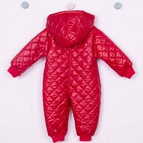 Resim Mikro Kozmonot Kırmızı Bebek Tulumu Kırmızı 