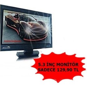 Resim 5 İnç Lcd Araç Monitör Geri Vites Kamerası Uyumlu 