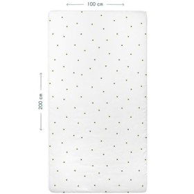 Resim Happy Bee %100 Organik Pamuk Çocuk Lastikli Çarşaf 100 x 200 cm 