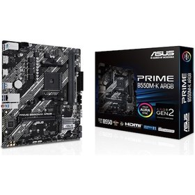 Resim Asus Prime B550M-K ARGB 5100 MHz (OC) DDR4 Soket AM4 mATX Anakart 
