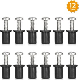 Resim Lemestar Kano Aksesuar Montajı İçin 12 Adet Nilon Well Nut Ve Paslanmaz Çelik Vida Seti M4/m5/m6 Seçenekli 