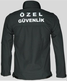 Resim Uniprom Erkek Özel Güvenlik Softshell Mont Yeni Tip Siyah 