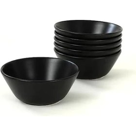 Resim Mat Siyah Hitit Çorba Kasesi 14 cm 6 Adet 