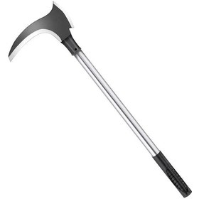 Resim Yifomall Yüksek Manganez Çelik Çift Kesimli Orak Uzun Saplı Çim Biçme Aleti, Dağ Balıkçılığı Ve Tarım İçin Çok Fonksiyonlu 