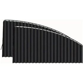 Resim Chuangyinshop 2/4 Parça Araba Pencere Perdesi Portable Car Window Covers Adjustable Track Type Side Curtains Front Window 2 Pieces 