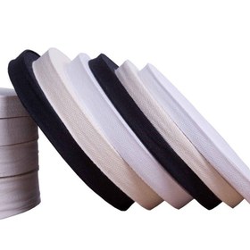 Resim 1cm 2cm 3cm ve 4cm Pamuk Balıksırtı Şerit (5, 10 ve 25 metre toplar halinde) - 10 Metre 1cm / Siyah 