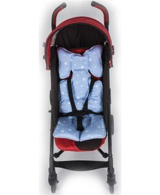 Resim Sevi Bebe Puset ve Oto Koltuğu Minderi ART-8376 Mavi Yıldız 