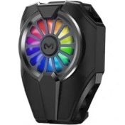 Resim Super Soğutucu 6000 Devir Rgb Işıklı Kasırga Telefon Soğutucu Elefon Soğutma Fanı Radyatör Soğutucu 