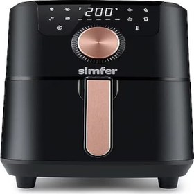 Resim Simfer SK-6702 Smart 5 L Yağsız Siyah Fritöz 