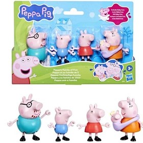 Resim Peppa Pig Ve Ailesi 5 Li Figür Seti G0506 Peppa Pig 