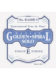 Resim Daddarıo K420B5 Keman Tek Teli. Kaplan. Golden Spiral Solo. Scal 