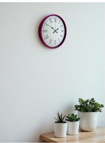 Resim 36 Cm Pembe Roma Rakamlı Duvar Saati Diğer 