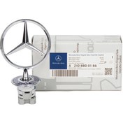 Resim MERCEDES-BENZ A2108800186 | C Serisi W202 Ön Kaput Yıldızı Komple (Arma) Orijinal 