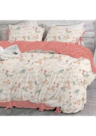 Resim Bağcıklı %100 Pamuk Tek Kişilik Nevresim Takımı- Kır Esintisi 1 