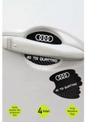 Resim Karbon Desenli Audi 40 Tdı Quattro Kapı İçi Kolları Çizilmelere Karşı Özel Koruma Folyo Seti 40 Tdı Quattro Yazılı 4 Adet 