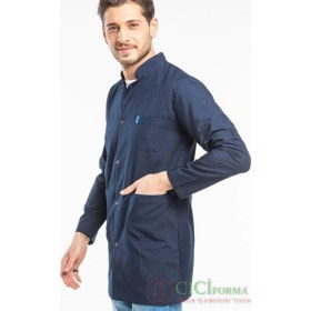 Resim Cici Forma Hakim Yaka Lacivert Erkek Önlüğü 