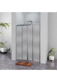 Resim Tekno Duş Gümüş Plastik Mika Duşakabin H:180 153cm 