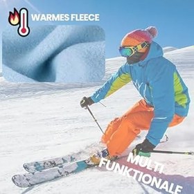 Resim TOFLANTUR Kar maskesi, motosiklet, bisiklet, kış, erkekler ve kadınlar için sıcak fırtına maskesi, rüzgar geçirmez, nefes alır, kar maskesi, bisiklet sürmek için 