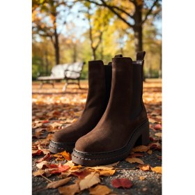 Resim Kahverengi Yüksek Tabanlı Cheslea 25260 