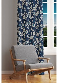 Resim Nowon 3 Desenli Süet Oturma Odası Salon Fon Perde Baskılı Ekstrafor Büzgü Tek Kanat Prd-1036 Çok Renkli 