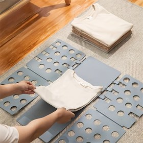 Resim Küçük Yaratıcı Tembel Katlama Tahtası - Uzun Ömürlü Plastik Katlanabilir Araç, Küçük Gömlekler, Üstler ve Daha Fazlası İçin Yerden Tasarruf Sağlayan Katlama - Ev, Ofis, Yurt Kullanımı İçin Mükemmel, Giysi Düzenleyici, Çamaşır Odası Aksesuarları, Çamaşır Katlama Tahtası, Çamaşır Linerleri 