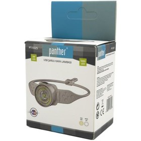Resim Panther Pt-5525 Usb Şarjlı Kafa Lambası Açık Gri 