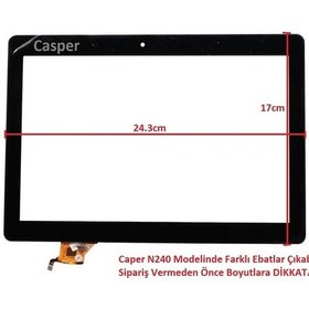 Resim Casper Uyumlu Nirvana N220, N240 Dokunmatik Panel () 