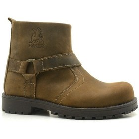 Resim Chiron Hakiki Deri Kum Rengi Fermuarlı Çocuk Çizme Kum 