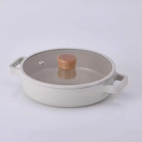 Resim D-NEOF226L Fıka Cam Kapaklı Alumınyum Sıg Tencere 26 cm Be 