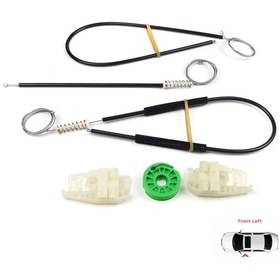 Resim BMW 3 E46 Compact 2001-2005 İçin Elektrikli Sol Cam Kriko Seti 
