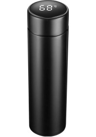 Resim Youmex 500ml Akıllı Sıcaklık Gösteren Termos Bardak - Lcd Dokunmatik Ekranlı, 304 Çelik, Sızdırmaz, Seyahat İçin Siyah Siyah 