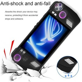 Resim Cbtx Asus Rog Ally Oyun Konsolu İçin Silikon Koruyucu Kapak + Düğme Kapağı Seti Cep Oyun Aksesuarları Beyaz 