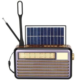 Resim CM-320 BT NOSTALJİK SOLAR RADYO,KİTAP OKUMA LAMBASI+USB+TF+3BAND+MP3 ÇALAR+VE MÜZİK KUTUSU 